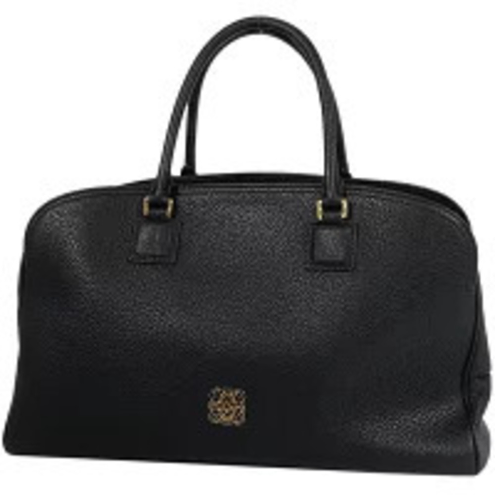 Loewe Anagram 2way Handbag Leather Black
